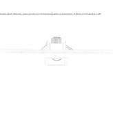 Wpuszczany kwadratowy reflektor LED Kuna