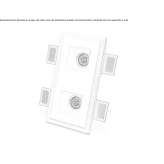 Wpuszczana lampa ścienna / sufitowa Cristaly® Jouarre