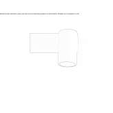 Adjustable LED spotlight for wall mounting Ducherow