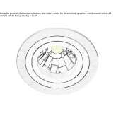 Recessed, adjustable reflector Florin