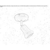 Adjustable brass LED ceiling spotlight Eichenau