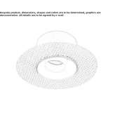 Recessed, adjustable reflector Rosche