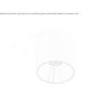 Round aluminum LED ceiling spotlight Kandern
