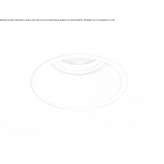Round, steel LED ceiling spotlight Hoenoe