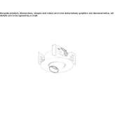 Metalowy reflektor sufitowy LED, półwpuszczany Chortkiv