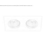 Prostokątny aluminiowy reflektor LED Sachse
