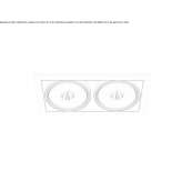 Aluminum recessed LED reflector Sebes