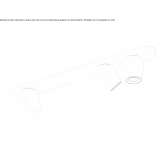 LED reflector made of powder-coated steel, adjustable Tartas