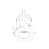 Recessed round metal LED spotlight Rosche