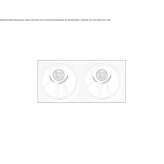 Recessed multi-bulb aluminum LED spotlight Briaglia