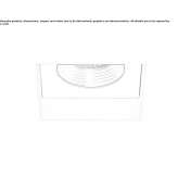 Recessed square LED spotlight in steel Mane