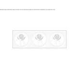 Recessed multi-bulb aluminum LED spotlight Briaglia