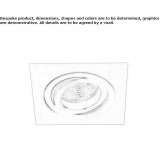 Wpuszczany, regulowany reflektor aluminiowy Cotillas