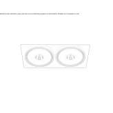Aluminum recessed LED reflector Sebes
