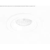 Round, steel LED ceiling spotlight Argenta