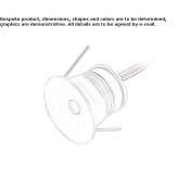 Recessed round aluminum LED spotlight Luceram