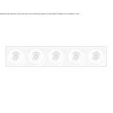 Recessed multi-bulb aluminum LED spotlight Briaglia