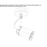 Adjustable round aluminum reflector Sumbilca