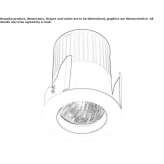 Round recessed reflector Tohogne