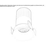 Round recessed reflector Tohogne
