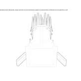 Square, powder-coated aluminum LED reflector Bygland