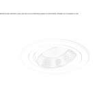 Recessed, adjustable, steel LED reflector Valdahon