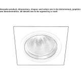 Square aluminum LED reflector Sachse