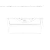 Recessed adjustable square reflector in steel Mane