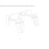 Steel multiple reflector, rectangular, wall-mounted Borowie