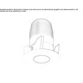 Round recessed reflector Bedero