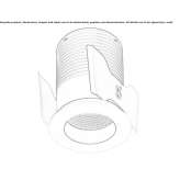 Round recessed reflector Bedero