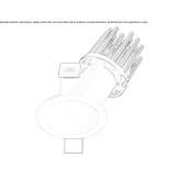 Recessed LED spotlight made of powder-coated aluminum Pradena