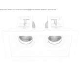 Recessed round metal LED spotlight Bedero