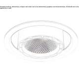 Aluminiowy reflektor sufitowy LED do wbudowania Kumukh