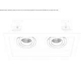 Recessed round metal LED spotlight Bedero