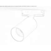 Aluminum LED spotlight with dimmer Gacheta