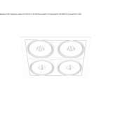 Aluminum recessed LED reflector Sebes