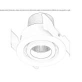 Round recessed reflector Bedero