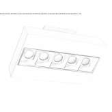 Recessed multi-bulb aluminum LED spotlight Flatonia