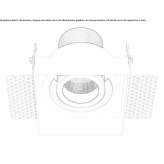 Recessed round metal LED spotlight Bedero