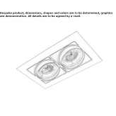 Recessed, adjustable aluminum reflector Tieri