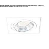 Recessed, adjustable, steel LED reflector Valdahon