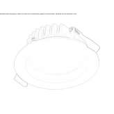 Recessed aluminum LED spotlight with dimmable function Raymore