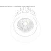 Adjustable round aluminum LED reflector Glidden