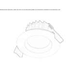 Wpuszczany okrągły aluminiowy reflektor LED Raymore