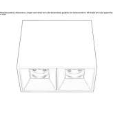 Reflektor sufitowy LED z aluminium, malowany proszkowo Zipacon