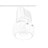 Round aluminum LED spotlight for suspended ceilings Beiu
