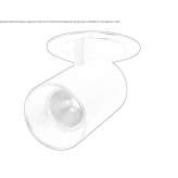 Regulowany okrągły aluminiowy reflektor LED Chiochis