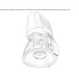 Round aluminum LED spotlight for suspended ceilings Beiu