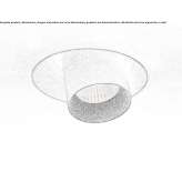 Adjustable semi-recessed metal LED spotlight Covo
